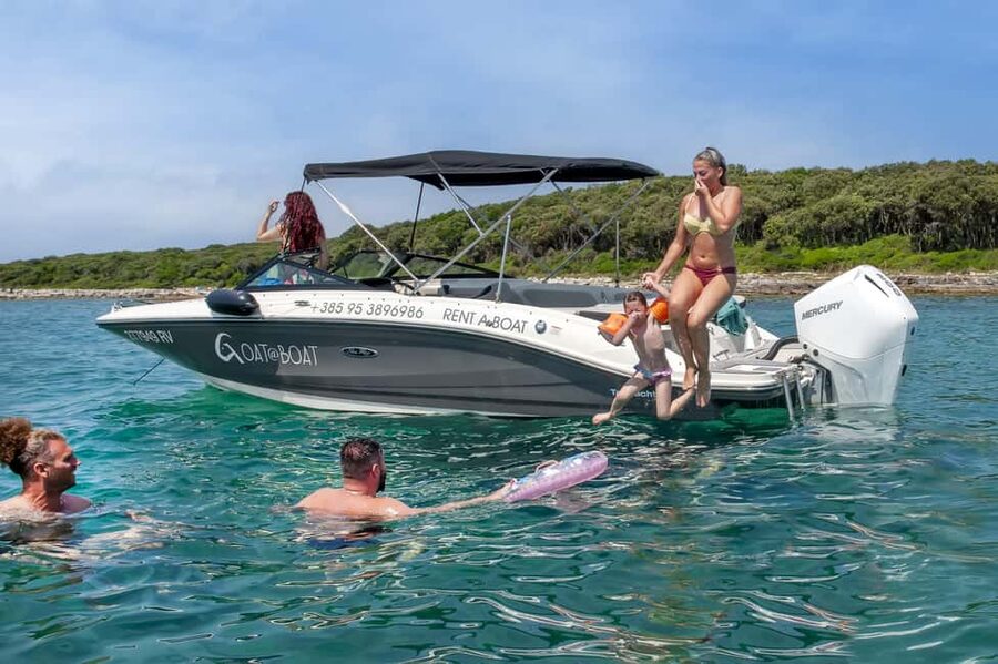 Rovinj or Vrsar: Rovinj Islands and Lim Fjord Speedboat Tour - Rovinj old town from the water
