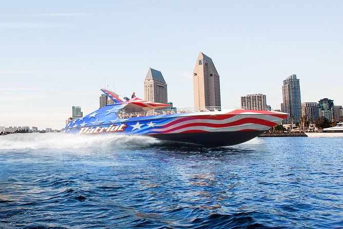San Diego Bay Jet Boat Ride - Under the Coronado Bridge