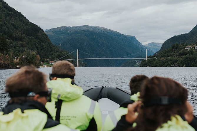 Scenic Hardangerfjord & Fyksesund RIB adventure from Norheimsund - Crossing Samlafjorden first