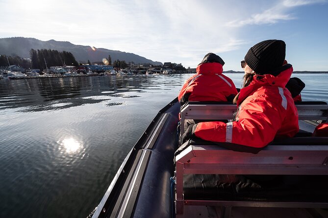 Sea Prince Rupert City and Harbour Shared Zodiac Tour - Prince Rupert’s skyline from a fast zodiac