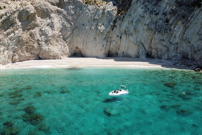 Sea Safari Speedboat Trip in Corfu. Island hopping Sea Tour - Diaplo Island and Crocodile Island views