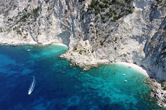 Sea Safari Speedboat Trip in Corfu. Island hopping Sea Tour - Kastelli’s twin beaches close the route