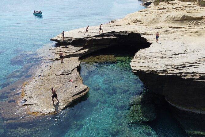 Sea Safari Speedboat Trip in Corfu. Island hopping Sea Tour - Porto Timoni: the famous double bay comes first