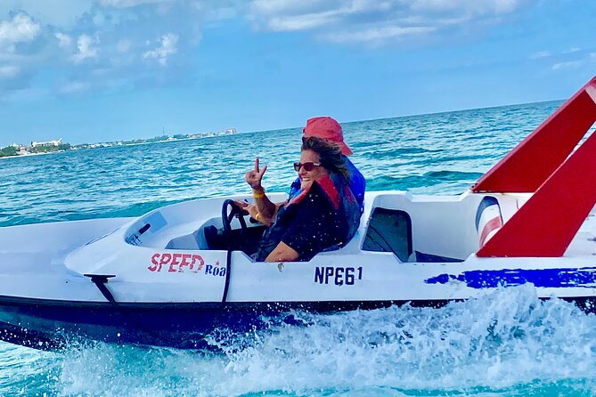 Self Drive Speedboat and Swim with the Pigs - Arriving at the private pig island