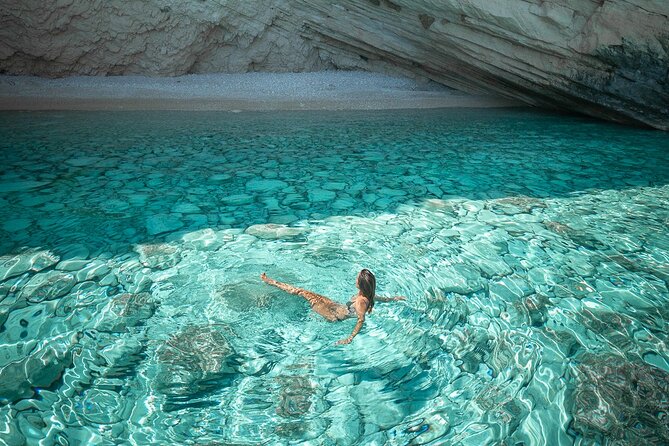 Shipwreck and Blue Caves - Private Speedboat Tour (up to 6 pax) - Xygia Beach and the sulphur waters