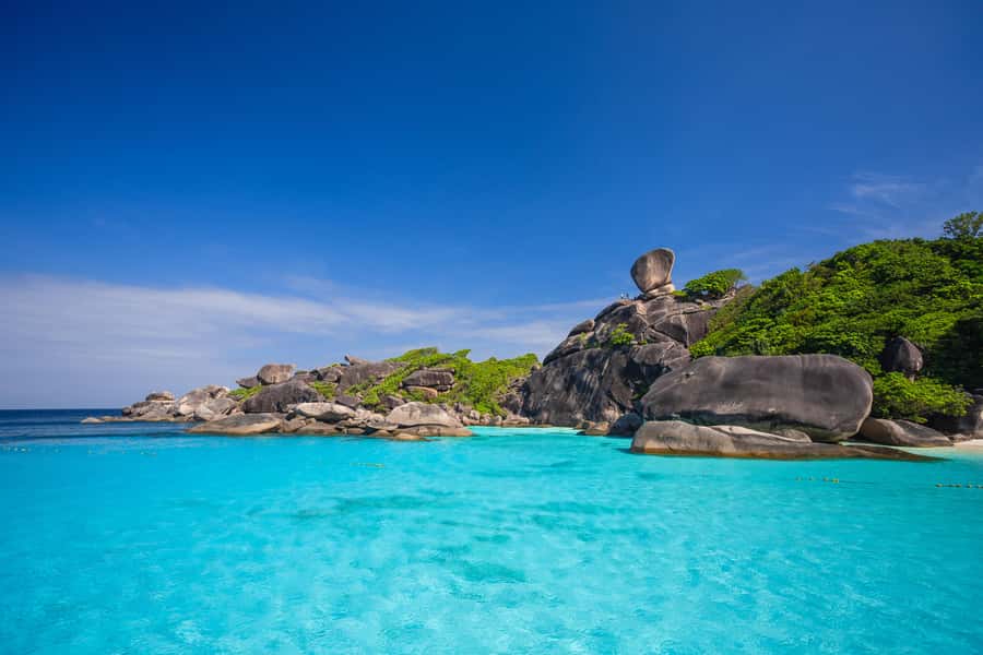 SIMILAN ISLAND BY SPEED BOAT FROM PHUKET - Christmas Point and Namchai Bay at Island 9