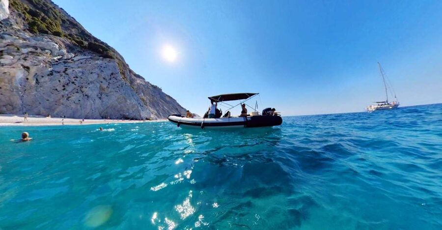 Skiathos: Private Day Cruise with a Speed Boat around island - A flexible route, with one timing question