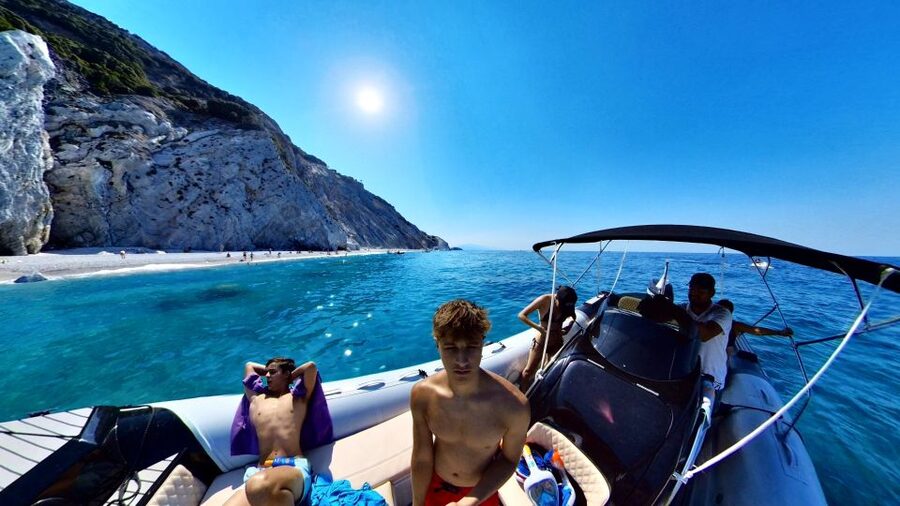 Skiathos: Private Lalaria Beach and Caves Speedboat Tour - Lalaria Beach and the famous white stones