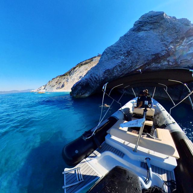 Skiathos: Private Lalaria Beach and Caves Speedboat Tour - The unnamed cove and time to explore