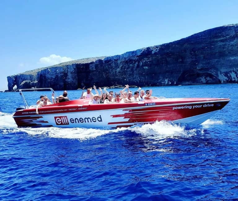 Sliema: Powerboat trip to Gozo & Comino with Caves - Two and a half hours to make your own Gozo plan