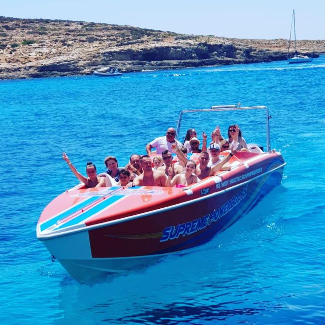 Sliema: Powerboat Trip to Gozo with Caves and Island Stop - From Sliema Ferries to open water