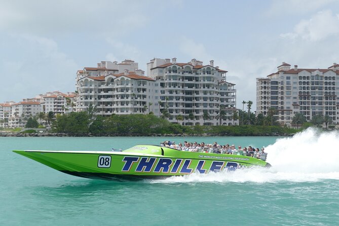 Small-Group Miami City and Speedboat Tour & Hotel Pick-up - The Thriller boat changes the scale of the city