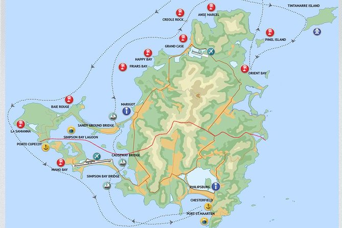 Speed Boat & Snorkeling Tour Pinel & Tintamarre Islands for CRUISE SHIP GUESTS - Maho Beach and the aircraft approach