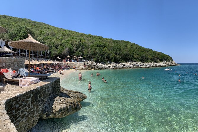 Speed Boat Trip to Karaburun, Haxhi Ali Cave and Sazan Island - What the beach stop is really like