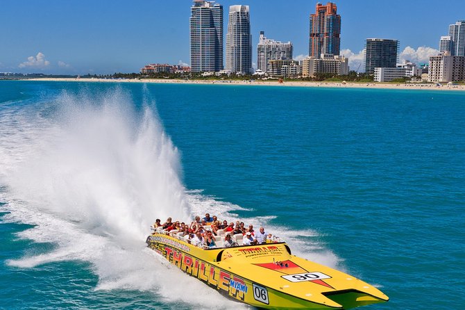 Speedboat Sightseeing Adventure of Miami - Fisher Island, South Point, and Government Cut
