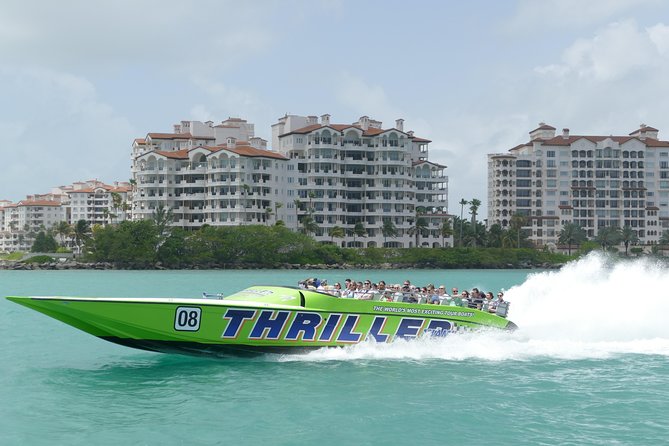 Speedboat Sightseeing Adventure of Miami - Port of Miami and Flagler Monument Island