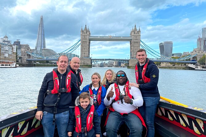 Speedboat 'THE THAMES BEAST' from Tower Millennium Pier - 40 mins - A fast change of scene on the Thames