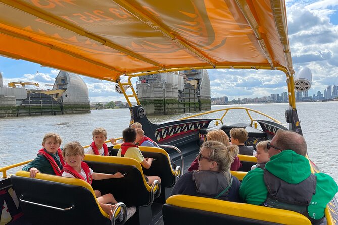 Speedboat 'THE THAMES BEAST' from Tower Millennium Pier - 40 mins - Canary Wharf and the modern Thames