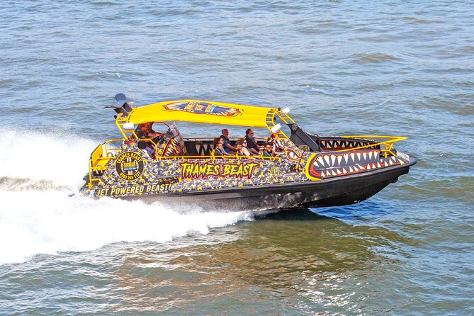 Speedboat 'THE THAMES BEAST' from Tower Millennium Pier - 40 mins - Returning past the Shard
