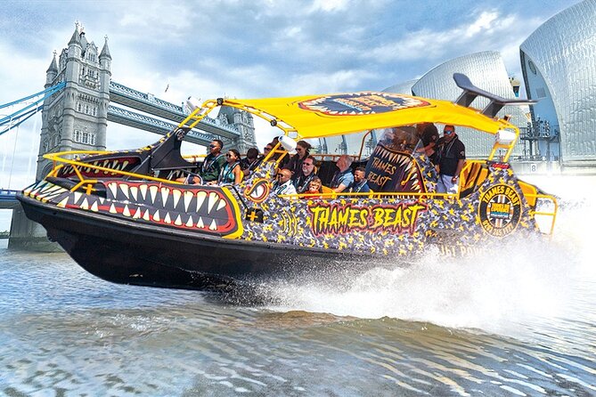 Speedboat 'THE THAMES BEAST' from Tower Millennium Pier - 40 mins - Starting beside the Tower of London