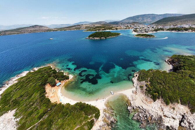 Speedboat Tour Swimming in the Five Island of Ksamil - The Twin Islands stop