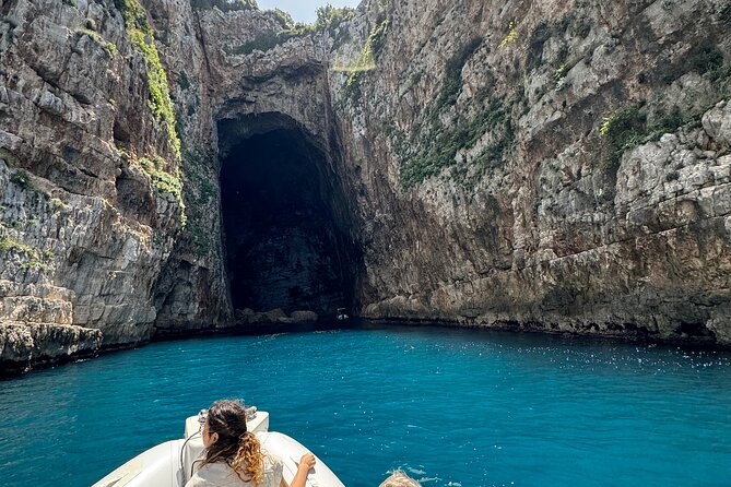 Speedboat Tour to Sazan Island, Haxhi Ali Cave and Marine Park - Sazan Island: military remains and a higher view
