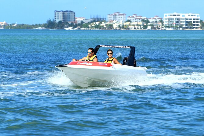 Speedboat Tour with Snorkeling in Cancun – Drive Your Own Boat! - Driving your own boat through Nichupté Lagoon