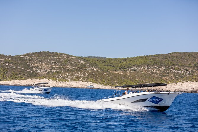 Split/Trogir: Blue Cave, Vis, and Hvar Speedboat Day Tour - The Pakleni Islands from the water