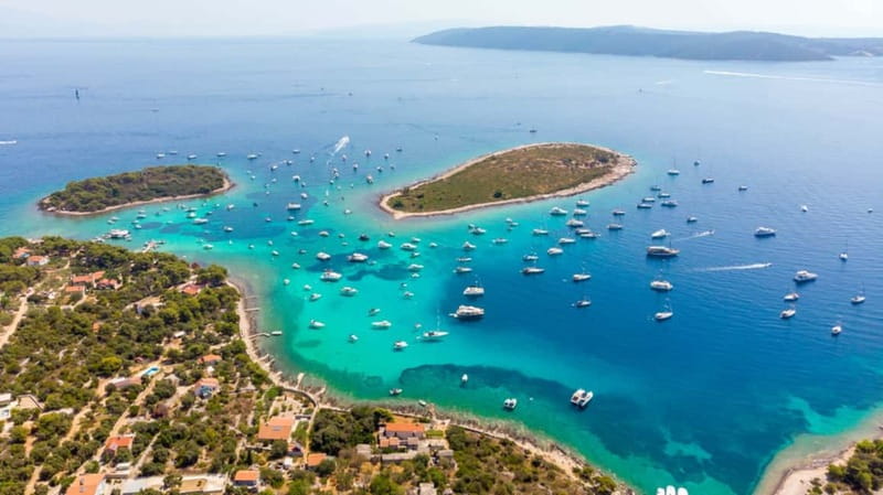 Split/Trogir: Trogir, Blue Lagoon, and Solta Speedboat Trip - The first ride is part of the attraction