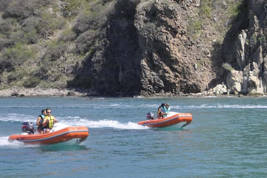 St Kitts Mini Speedboat and Snorkel Tour - Two Seats, One Small Boat, and Plenty of Spray