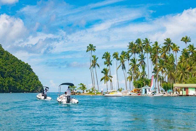 St. Lucia Speedboat and Power Snorkel From Castries - The Pitons and the protected snorkeling site
