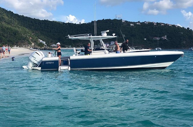 St Thomas Full-Day Boat Rental 37' Intrepid Powerboat - What the $1,600 price buys you