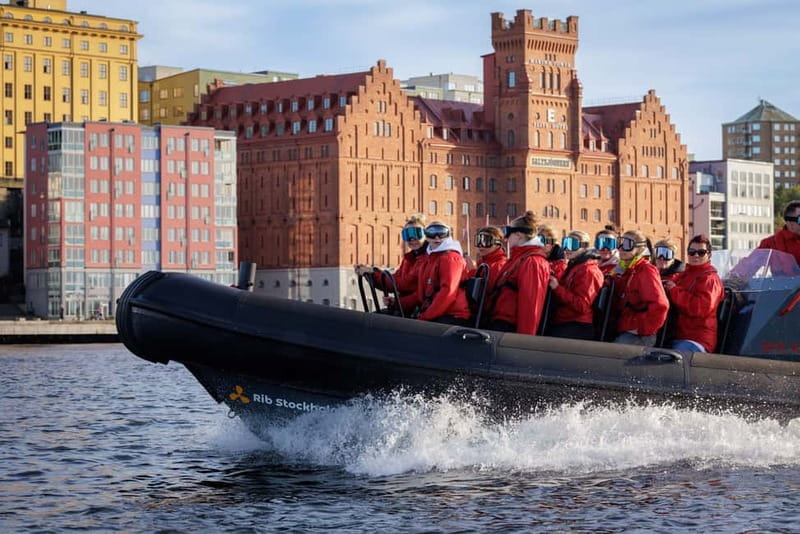 Stockholm: RIB Speed boat tour & archipelago island visit - Meeting the boat at Strandvägen