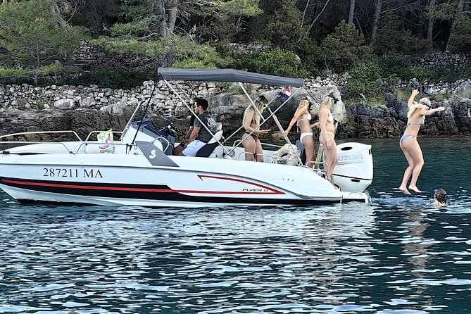 Sunset Speedboat Tour in Makarska with swim stop on island Brač - A polished short tour, not a full Brač excursion