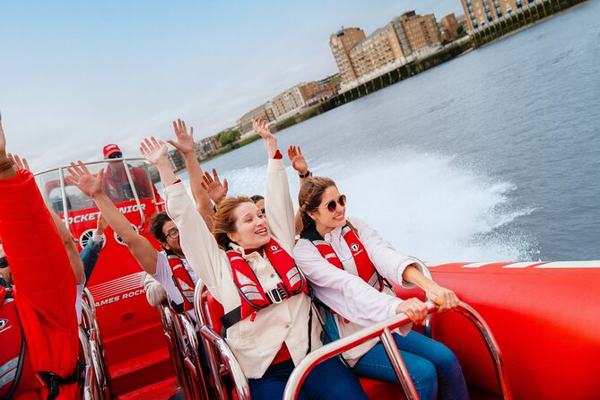 Thames High-Speed Zone Speedboat in London - Greenwich, the Cutty Sark, and Canary Wharf