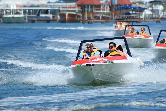 The Best Speedboat Tour In Cancun through Nichupte Lagoon, Snorkel included. - The return ride and the two-hour format