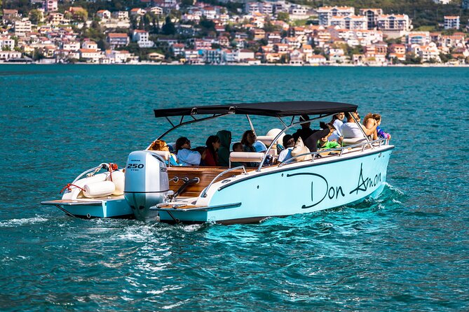 The Grand Boka Tour:Blue Cave, Lady of the Rocks & Submarine Base - Swimming at the Blue Cave