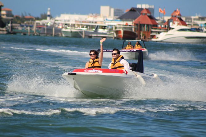 The most Intrepid Speedboat Adventure in Cancun Snorkel included - Punta Nizuc and the MUSA sculptures