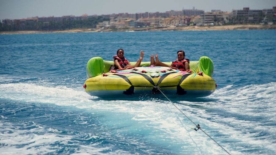 Torrevieja: Speedboat-Powered Inflatable Crazy Sofa Ride - From Torrevieja port to open water