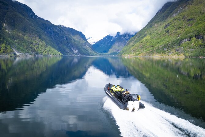 Ulvik scenic RIB adventure to Osafjord a Hardangerfjord branch - Leaving Ulvik on a fast RIB