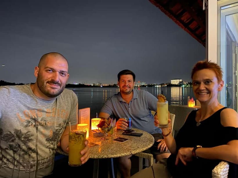 VIP Tour Enjoy Romantic Sunset by Speed Boat Free Cocktail - The cocktail stop at The Deck or Villa Song Saigon