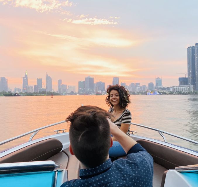 VIP Tour Enjoy Romantic Sunset by Speed Boat Free Cocktail - Meeting at Saigon WaterBus Station