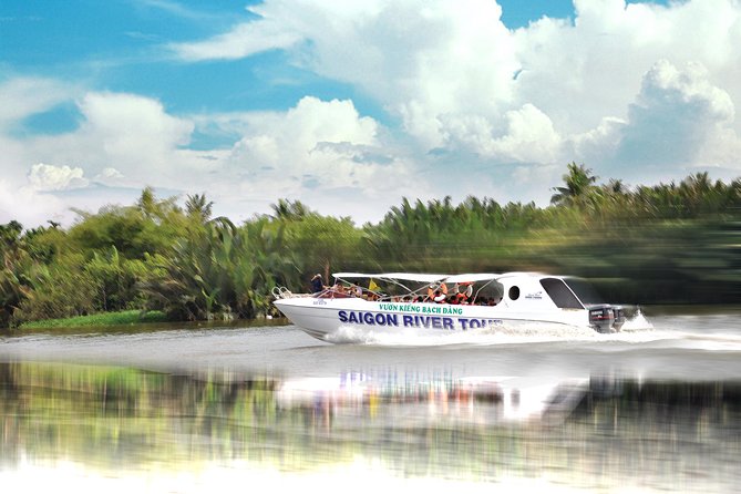 VIP Tour in Dragon Floating Temple sightseeing by SpeedBoat - Leaving Bach Dang pier for the Saigon River