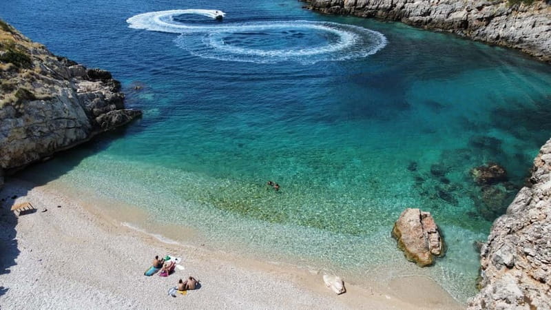 Vlore: Haxhi Ali Cave and Dafina Cave Speedboat Tour - The return route includes more water time