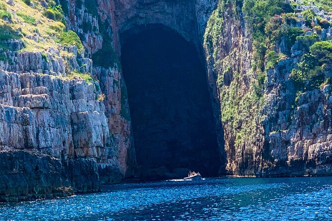 Vlore Private Boat Tour Blue Cave & Grama Bay Adventure - A Full Day Along Vlore’s Untamed Coast