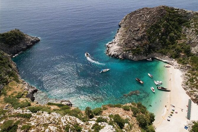 Vlore Private Boat Tour Blue Cave & Grama Bay Adventure - Haxhi Ali Cave and the First Swim