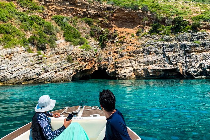 Vlore Private Boat Tour Blue Cave & Grama Bay Adventure - Smuggler’s Canyon and Inglezi Bay