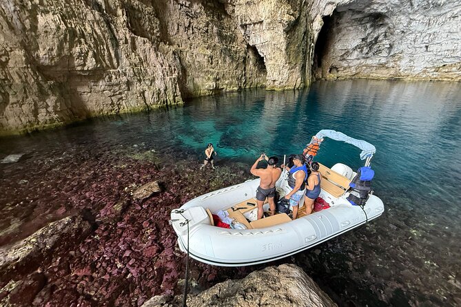 Vlore Speedboat Tour to Haxhi Ali Cave Karaburun Beach - Haxhi Ali Cave Makes the First Stop Special