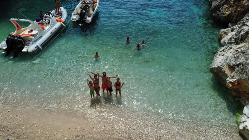 Vlorë: Speedboat Trip to Grama Bay w/ Snorkeling & Swimming - Dafina Bay and Dafina Cave