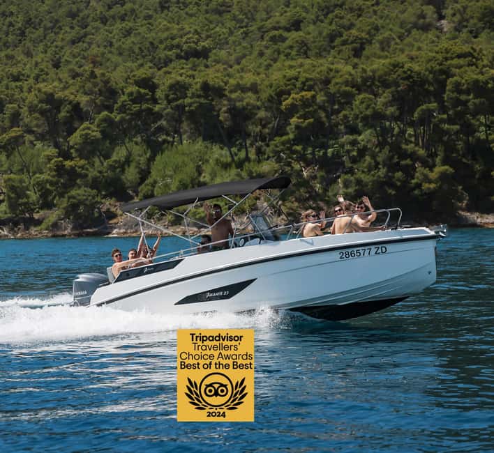 Zadar: Island Hopping Speedboat Adventure with Aperol Spritz - Stop two: island streets, beach time, and a slower hour